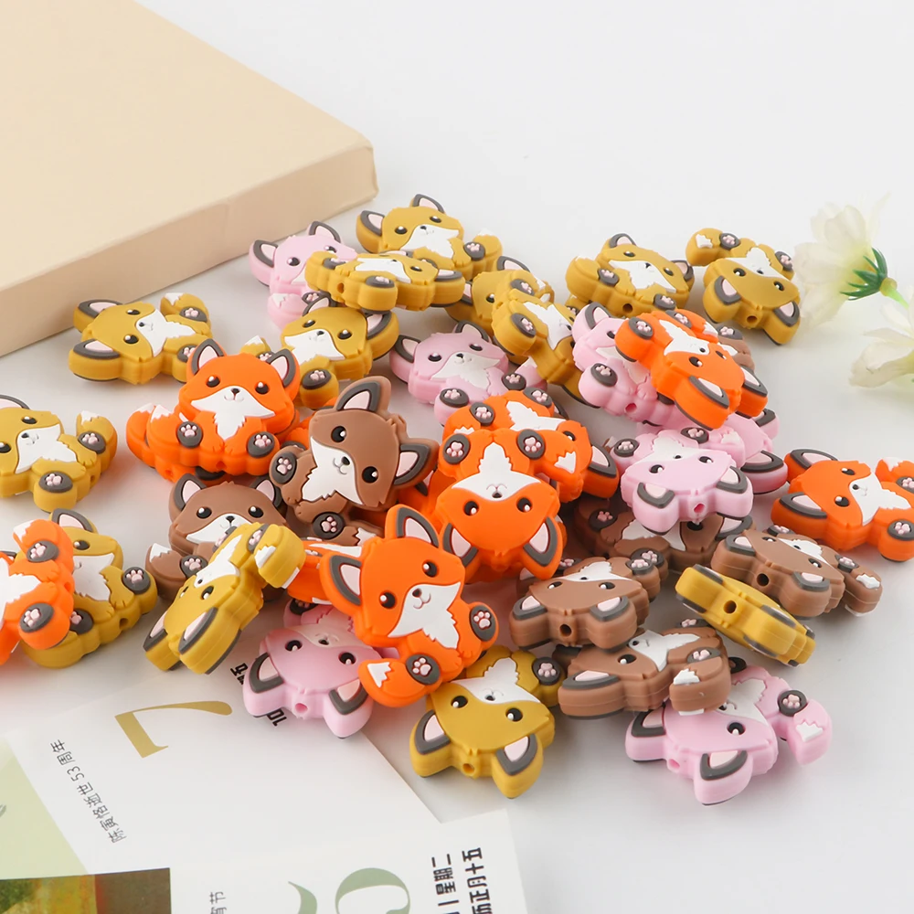 Cuentas de silicona con textura de animales para pulseras DIY - imagen 5