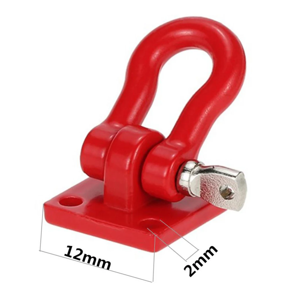 Gancho de remolque de hierro para coche radiocontrol 4x4 rojo - imagen 2