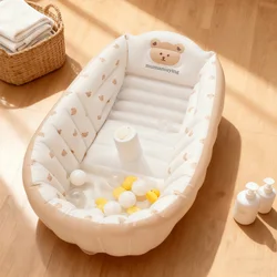 Bañera inflable portátil para bebés con base antideslizante