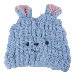Gorro de baño absorbente para bebés, secado rápido antideslizante
