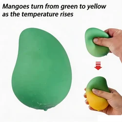 Juguete sensorial antiestrés Mango Mágico TPR suave, cambia color