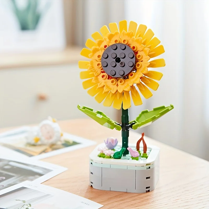 Bloques de construcción Floristería para niñas – Ramo de juguete divertido - imagen 3