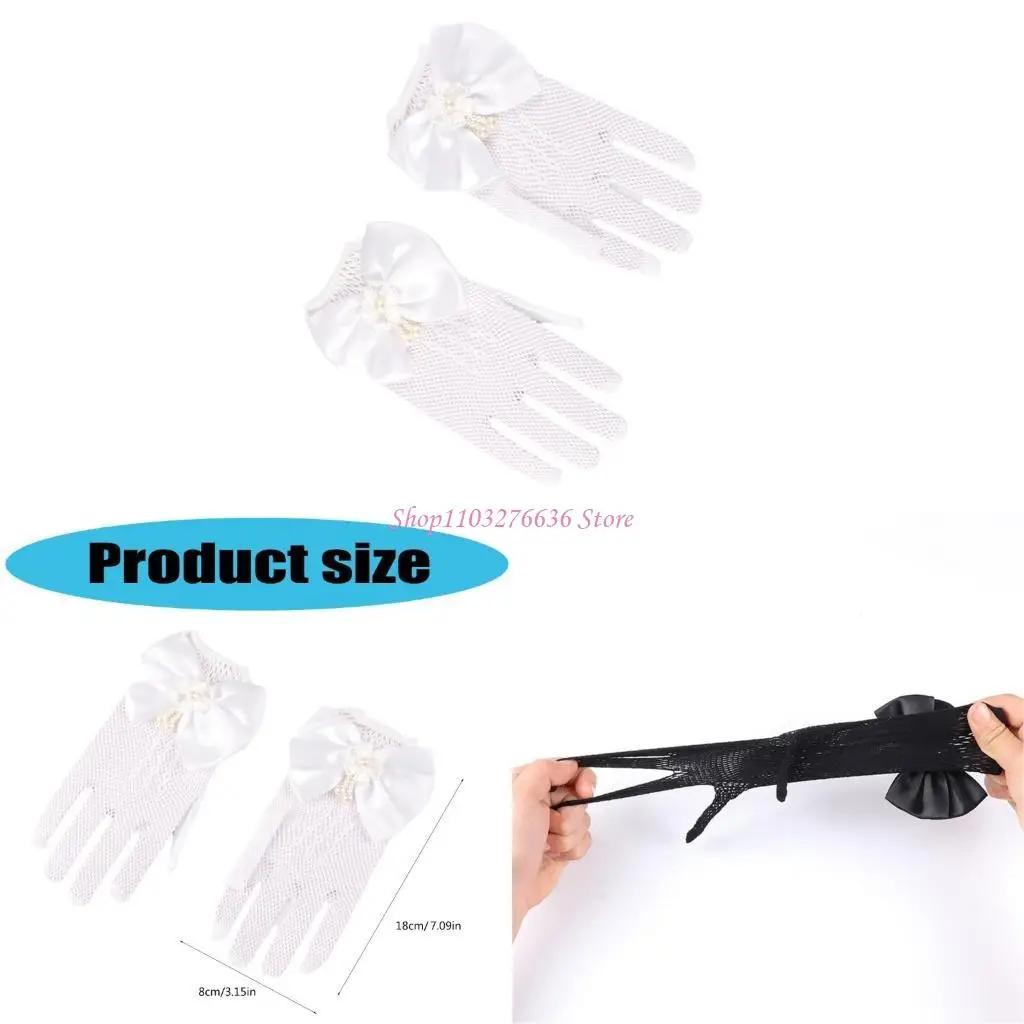 Guantes infantiles elegantes para bodas, fiestas y baile - imagen 4