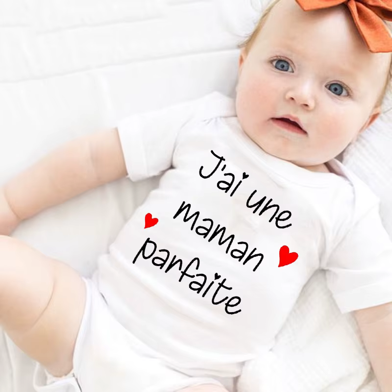 Pelele manga corta unisex para recién nacido – Estampado suave - imagen 2