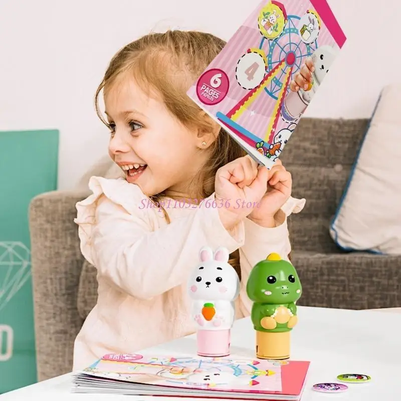 Pegatinas infantiles de sellos con dibujos para motricidad fina - imagen 4