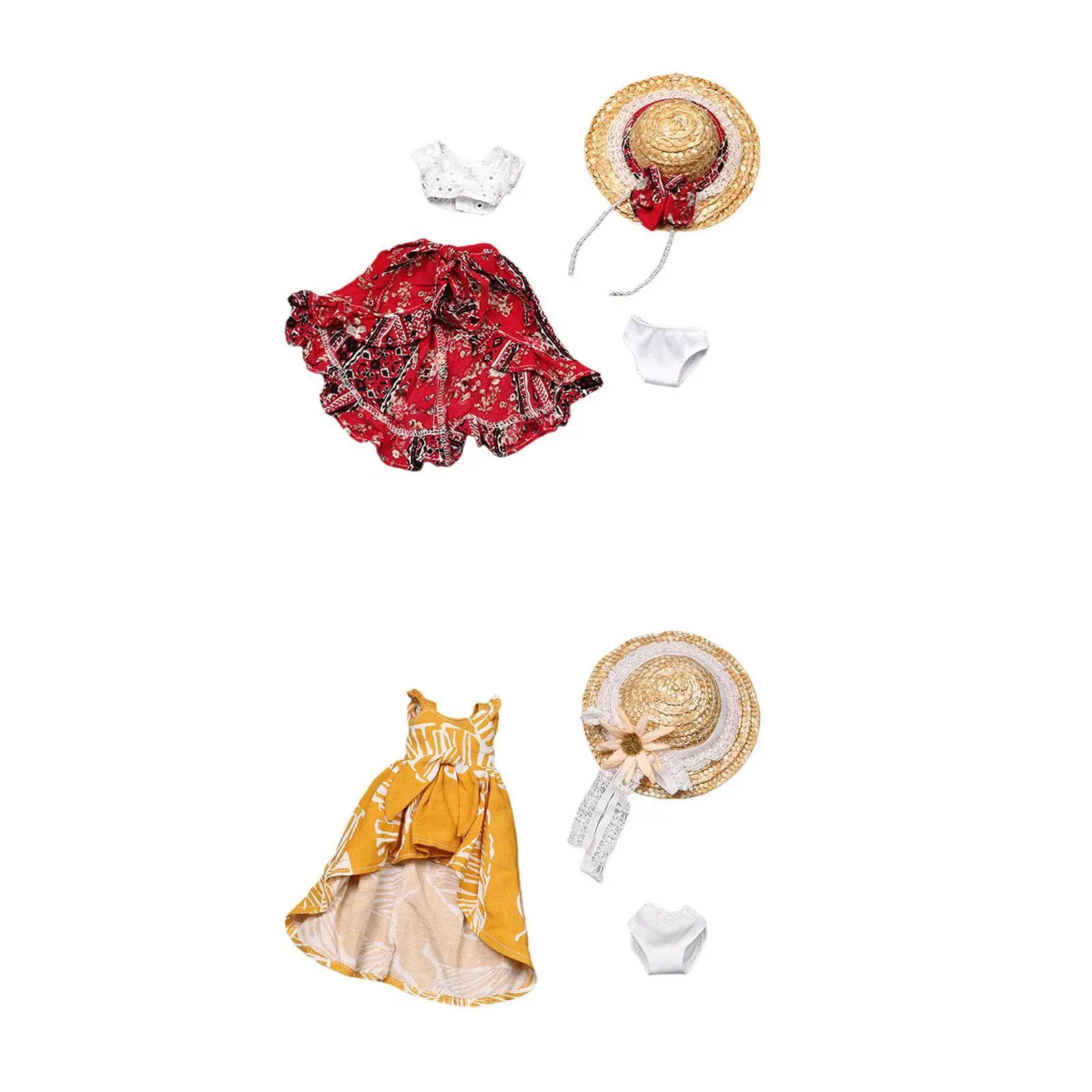 Conjunto de disfraz para muñeca con camiseta, falda y sombrero - imagen 4