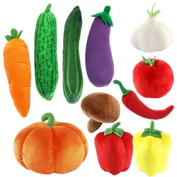 Peluche educativo de frutas y verduras suave para jugar en casa