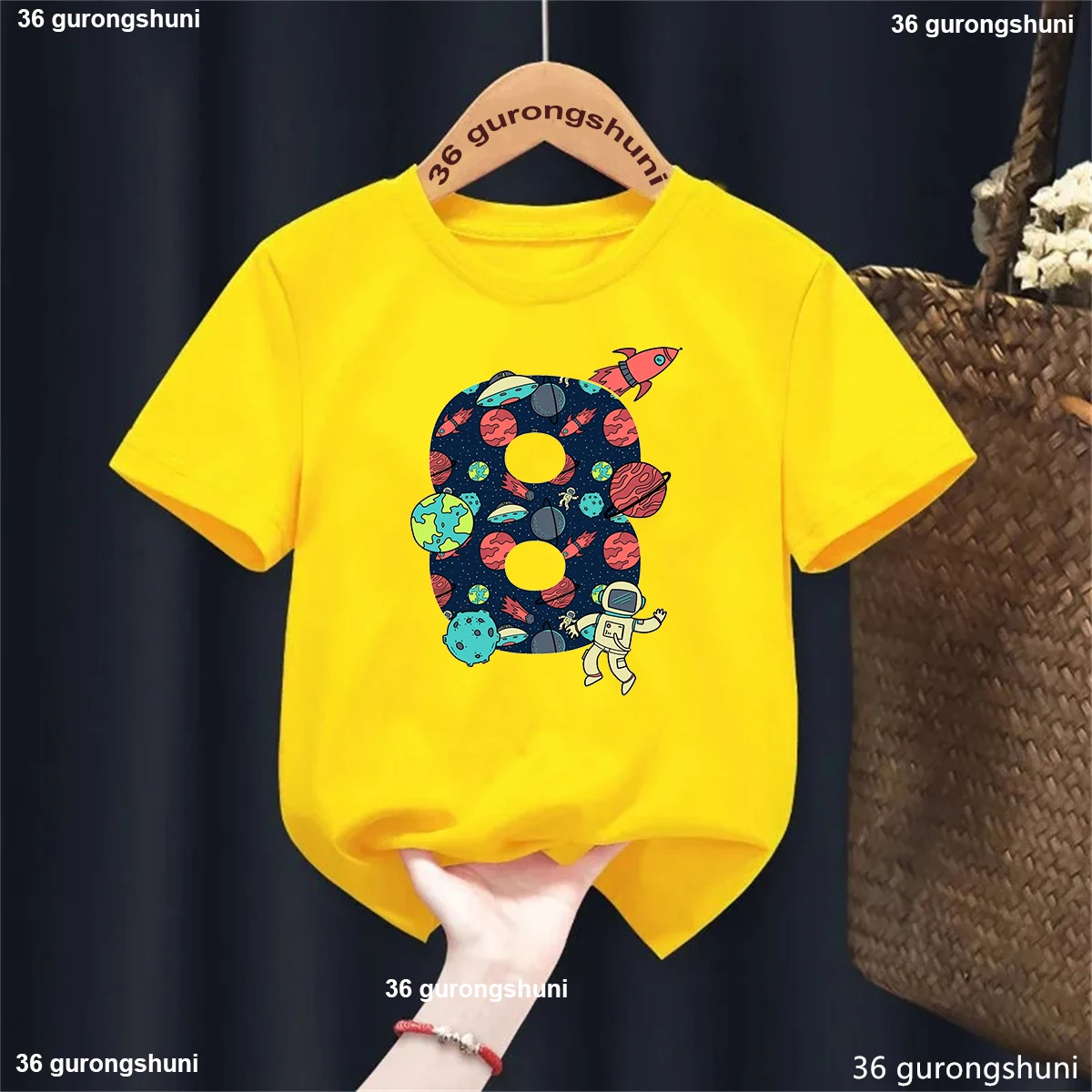 Camiseta infantil de astronautas y espacios para verano - imagen 3