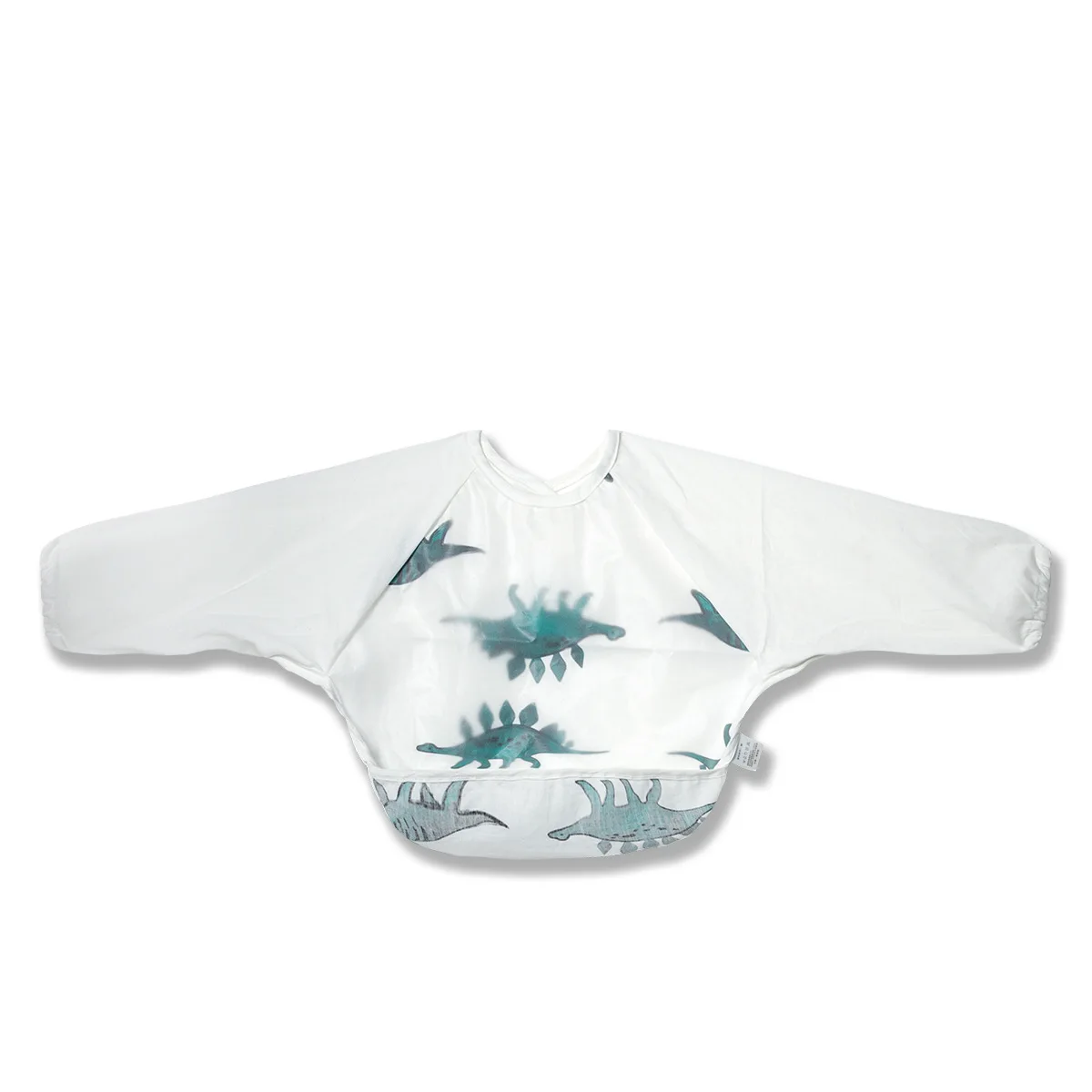 Babero impermeable de manga larga para bebés con bolsillo