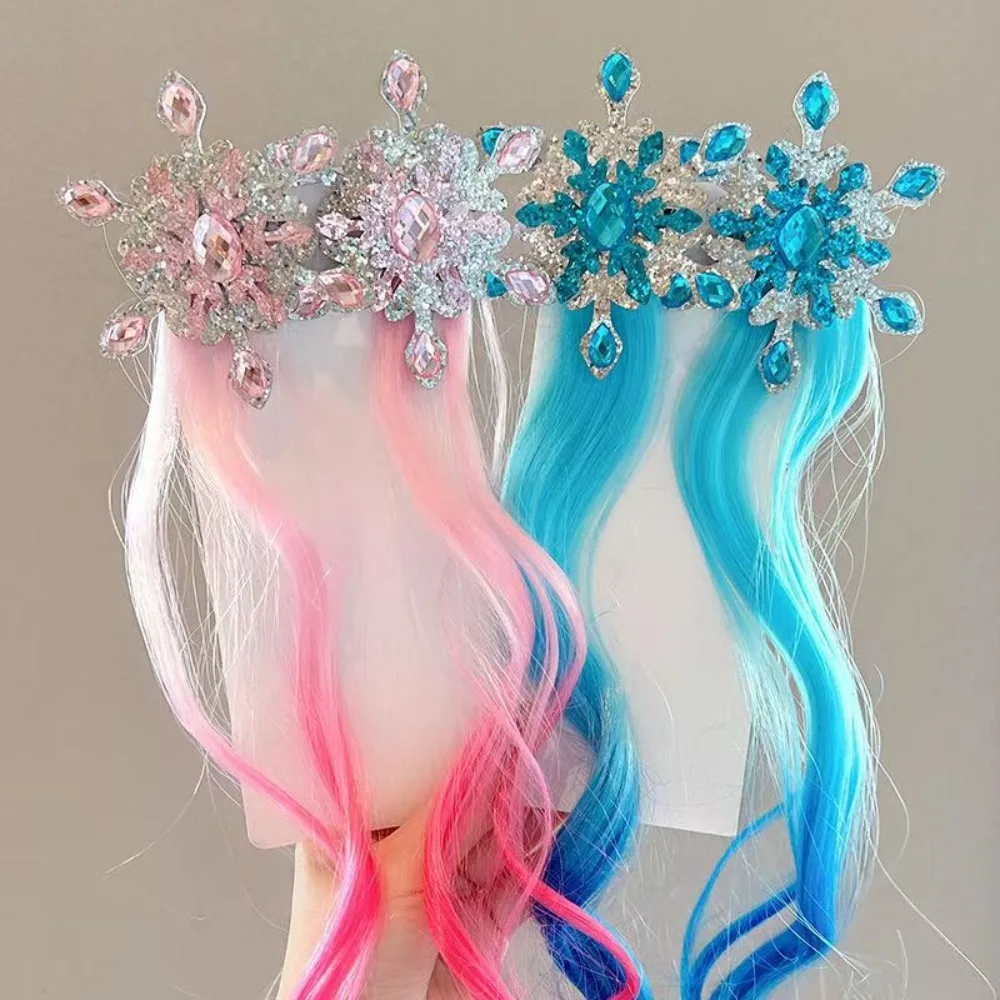 Horquillas de pelo con copo nevado brillante para niñas invierno - imagen 3
