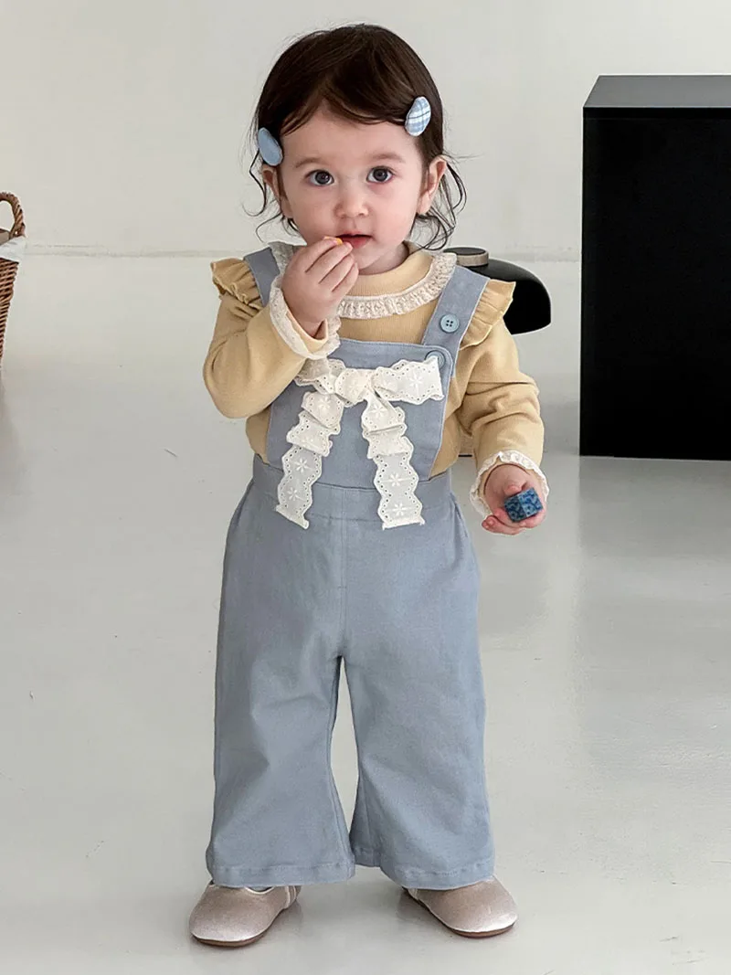 MILANCEL Camisa de otoño con encaje y manga larga para niños - imagen 5