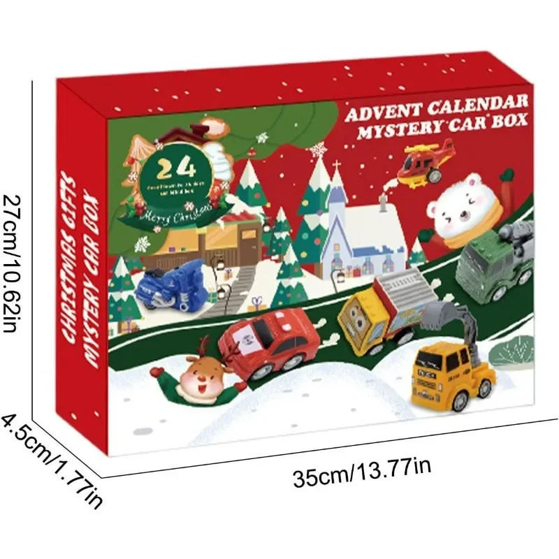 Juego de coches tirón hacia atrás con calendario de Adviento - imagen 4