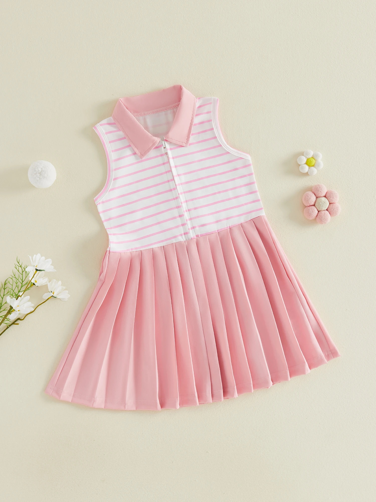 Vestido de algodón sin mangas para bebé