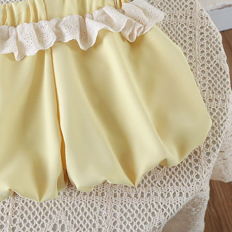 Pantalones cortos verano encaje para bebé niña – estilo casual - imagen 5