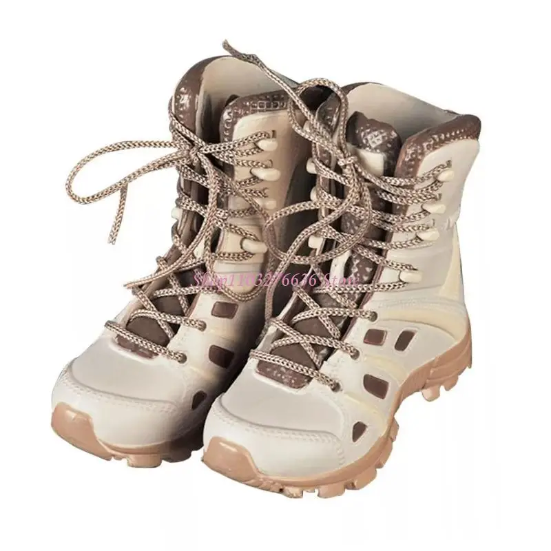 Botas de figura escala 1/6 con alto detalle