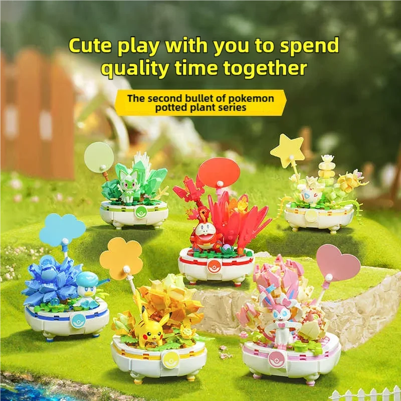 Bloques de construcción Pokémon Pikachu Togepi – Juguete escritorio