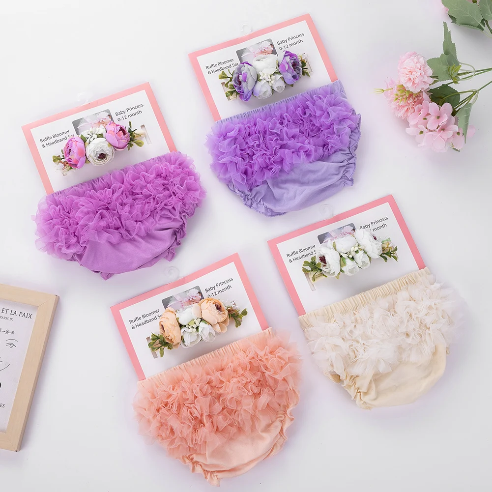 Conjunto tutú tul con diadema floral para bebé niña - imagen 2