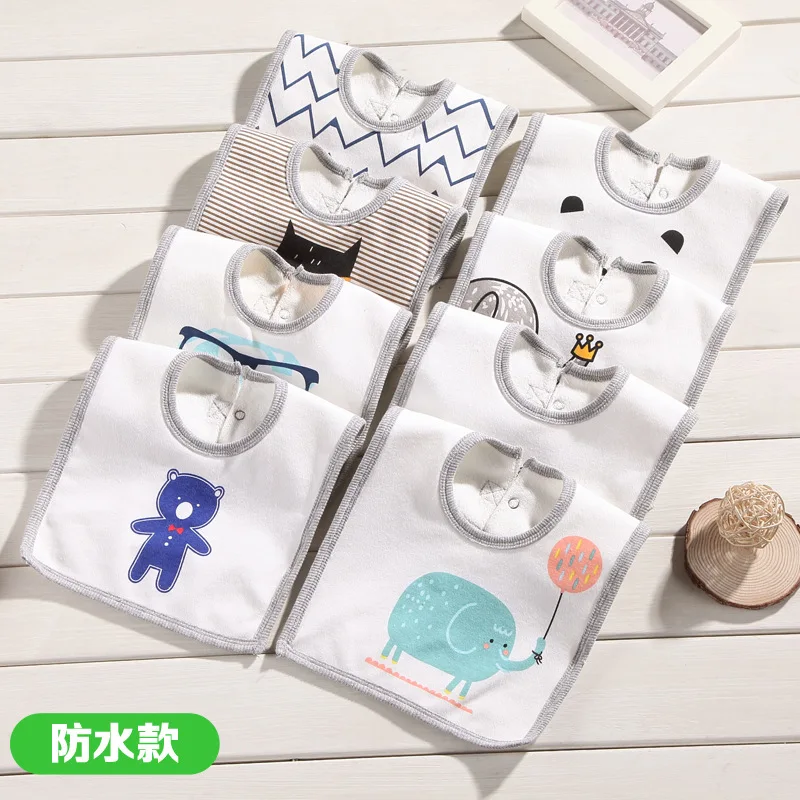Baberos impermeables para bebés – reutilizables con dibujos animados - imagen 4