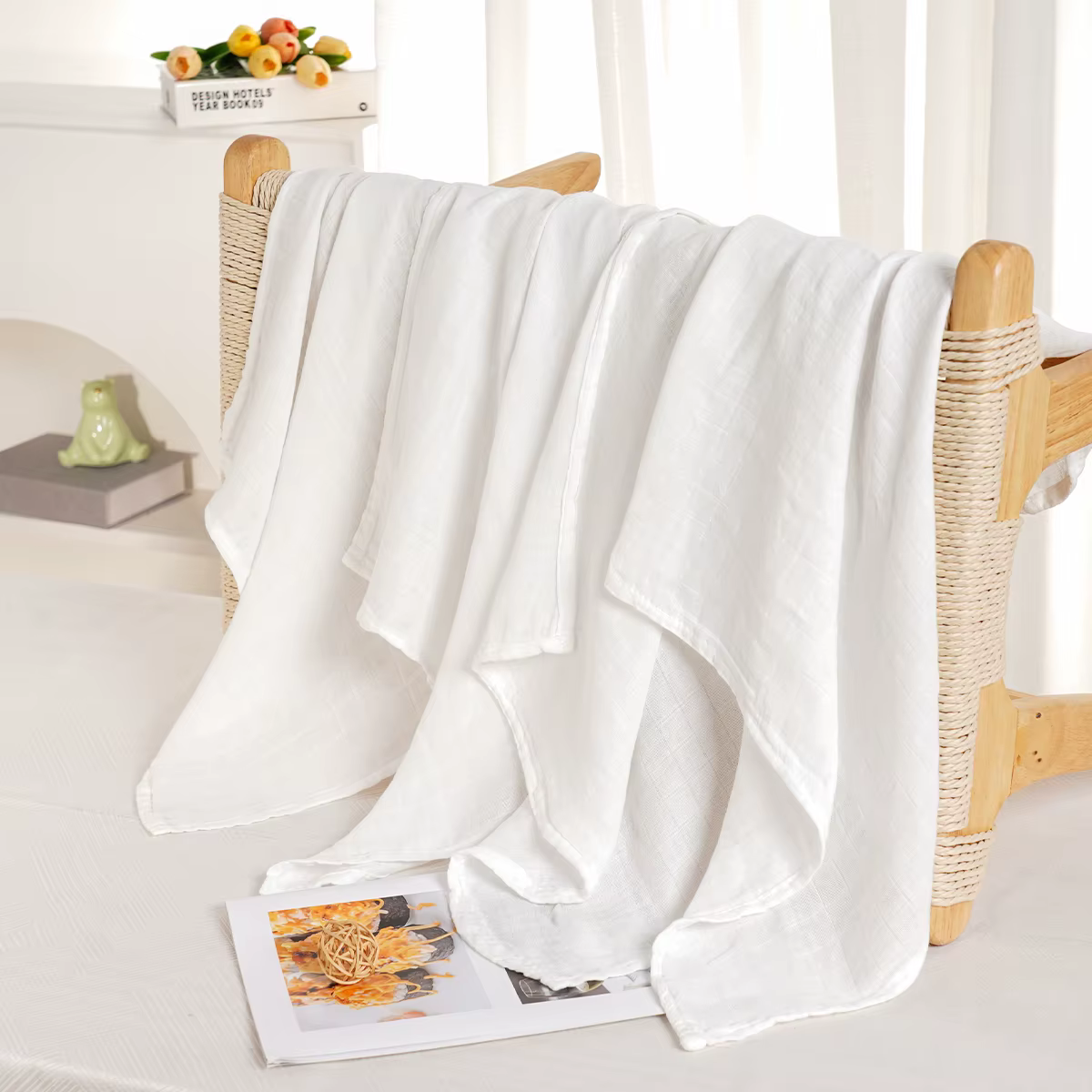 Baberos muselina para bebé Elinfant – 4 uds. 60x60cm