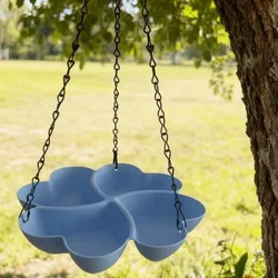 Comedero para pájaros colgante en forma de flor con cadena