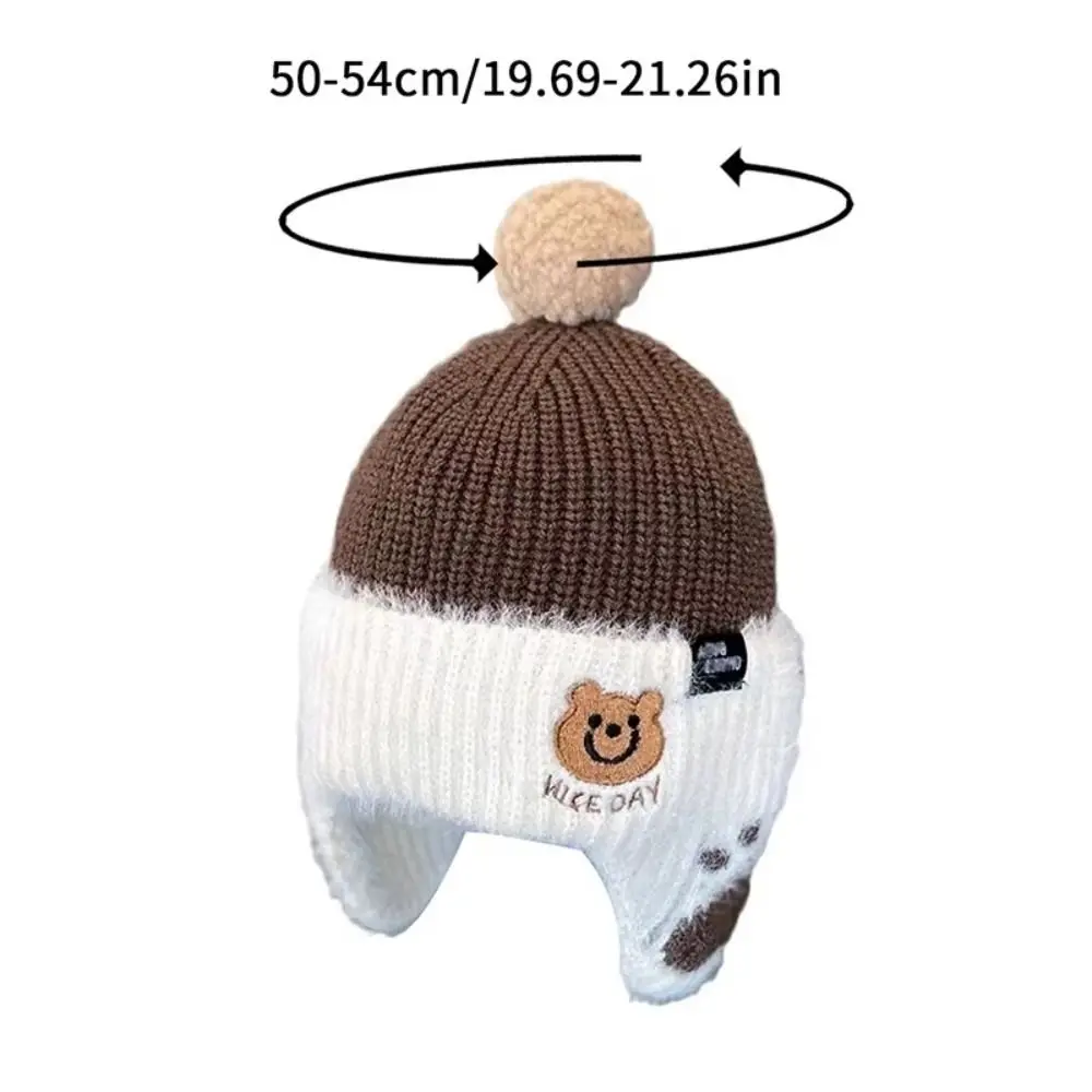 Gorro de lana con orejeras para bebé, cálido y suave de invierno - imagen 4