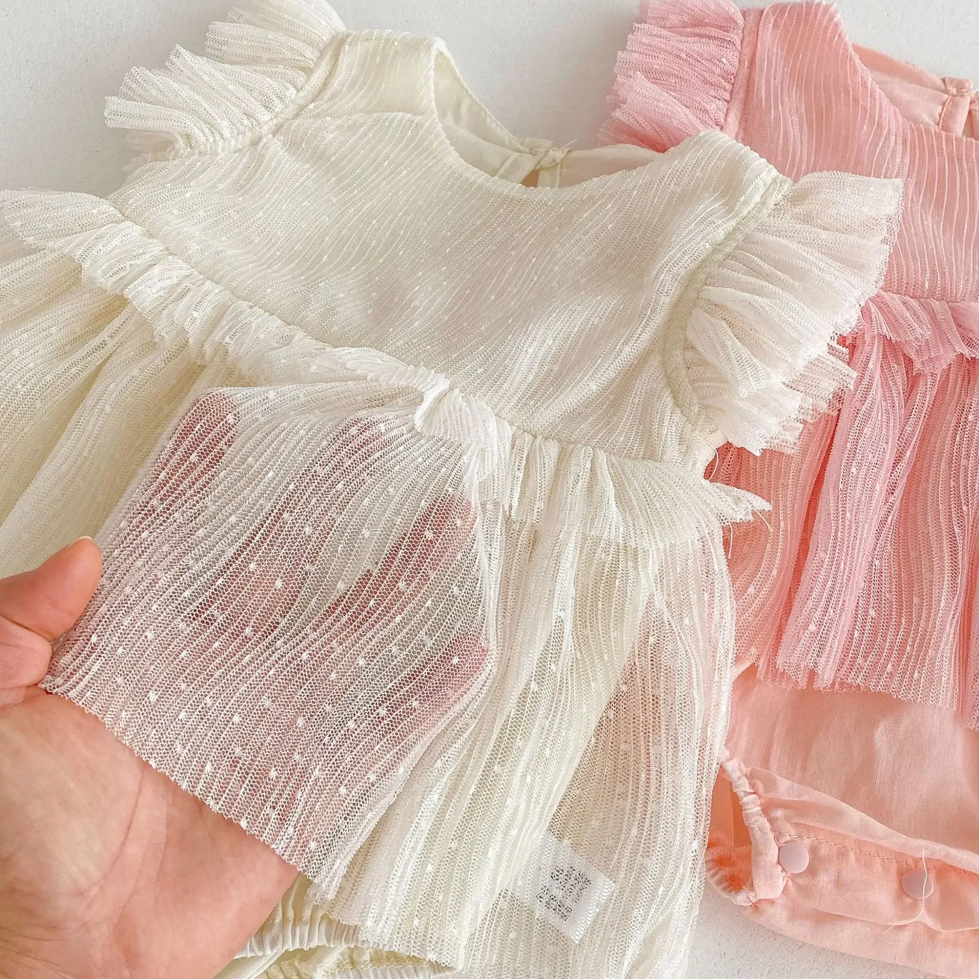 Body de encaje sin mangas para bebé niña - imagen 3