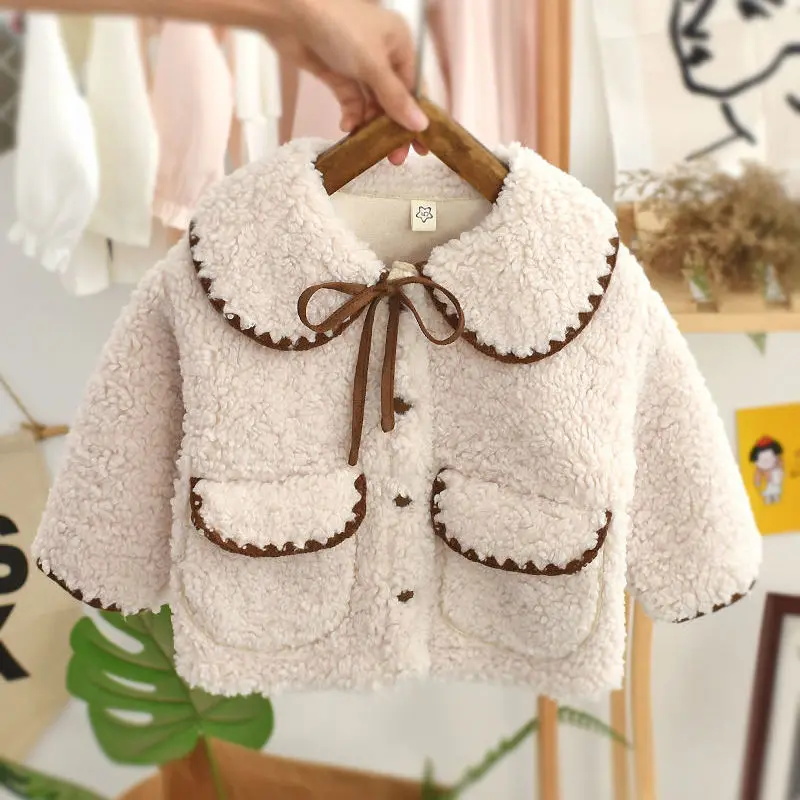 Abrigo de lana grueso para niñas – Parka cálida de invierno - imagen 5