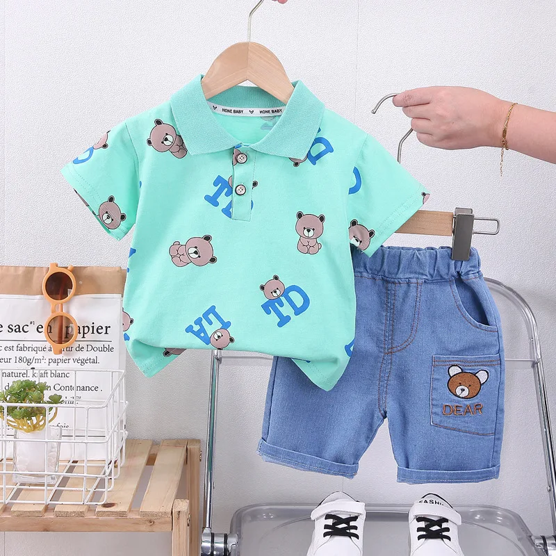 Conjunto ropa de verano para bebé camiseta dibujos - imagen 5