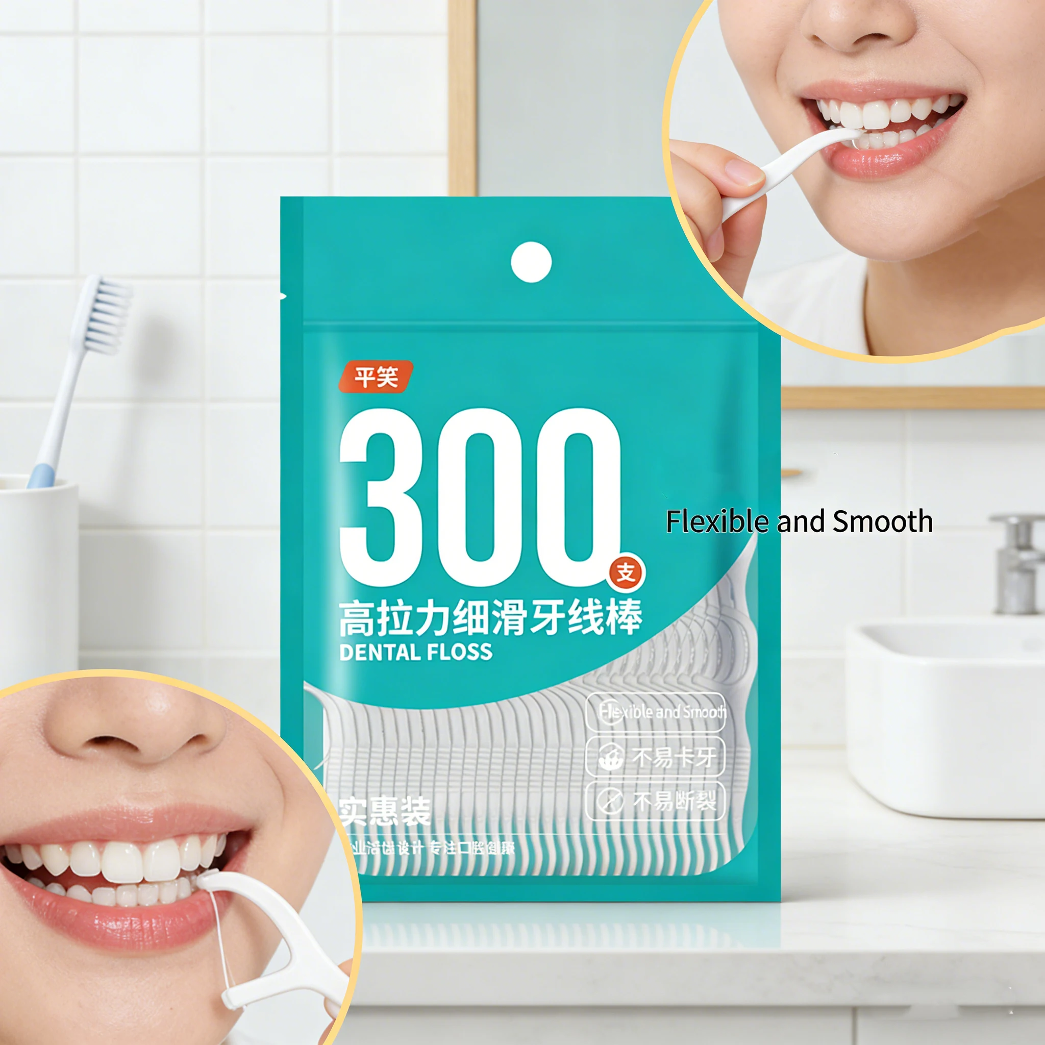 Palillos de hilo dental para higiene bucal infantil – Limpieza - imagen 4
