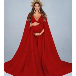Vestido de maternidad de tul y encaje con perlas para baby shower