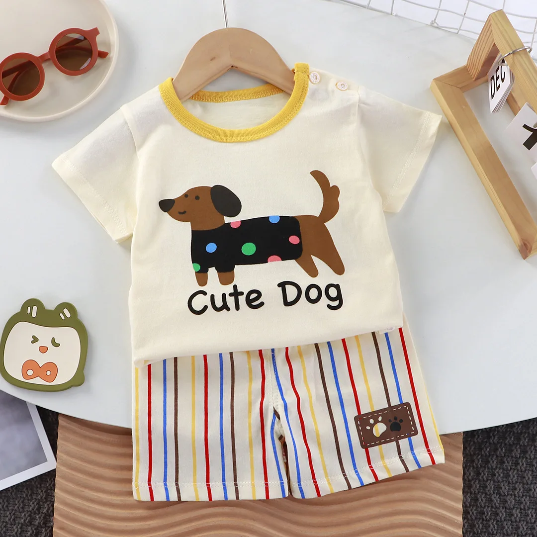 Conjunto de verano para bebé con camiseta y pantalón corto - imagen 4