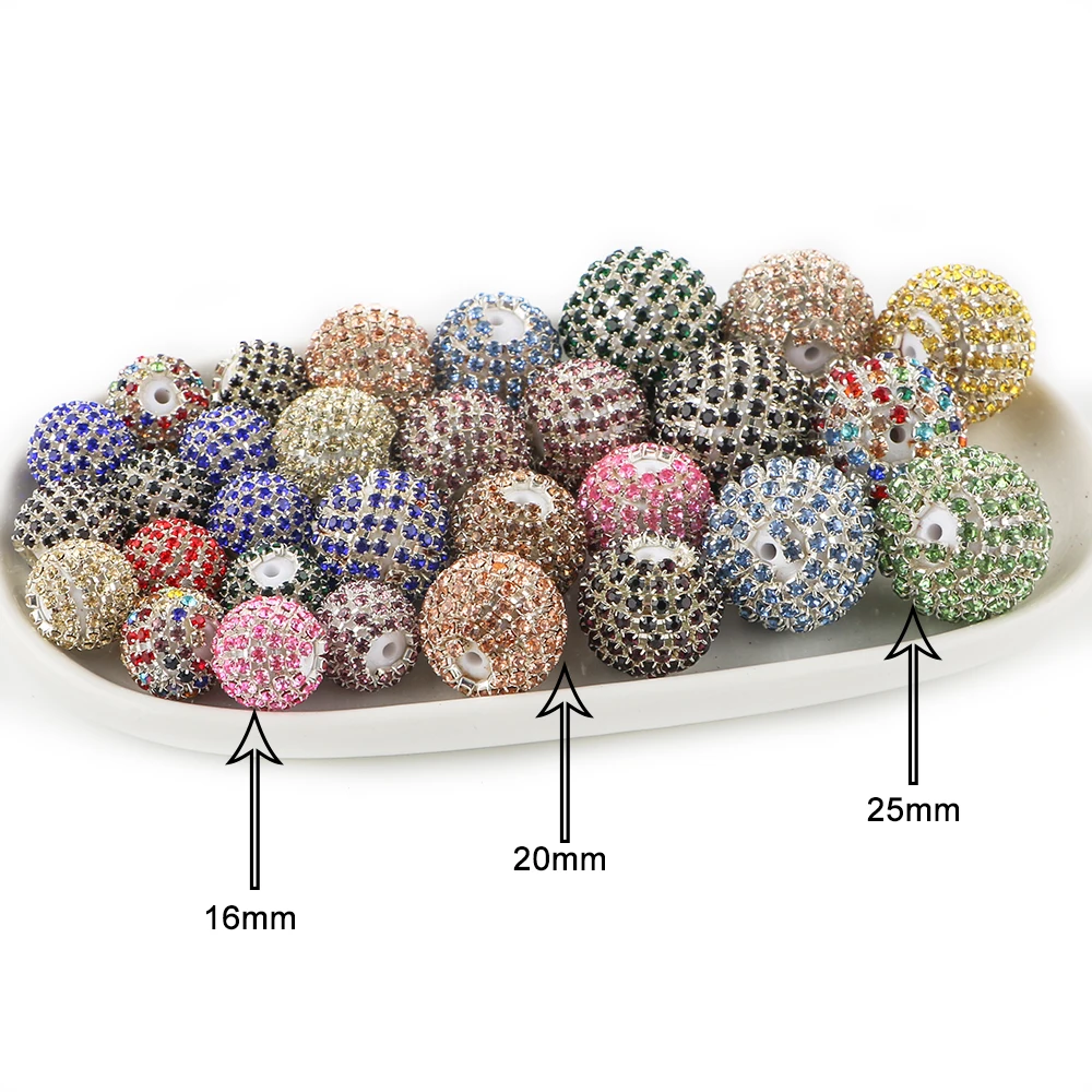 Cuentas:redondas de strass – Pack 5 uds. para joyería artesanal - imagen 5