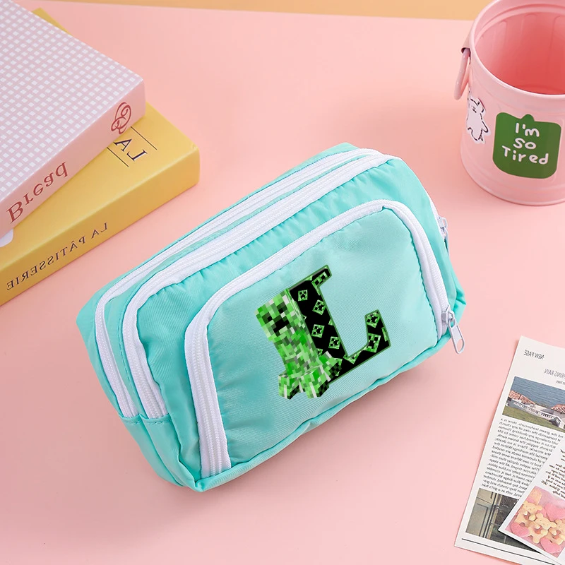 Estuche portatodo Minecraft de gran capacidad con dibujo infantil - imagen 4