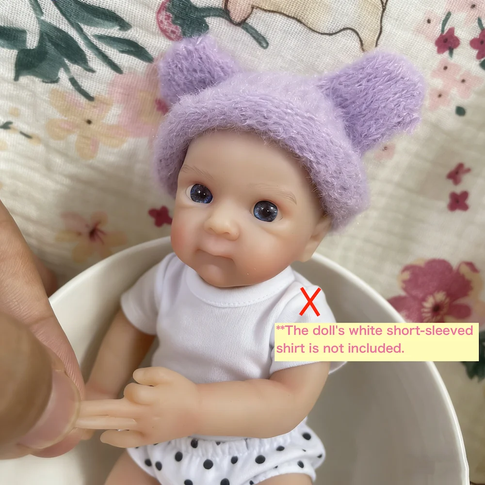 Mini Bettie muñeca reborn de silicona lavable para niña - imagen 2