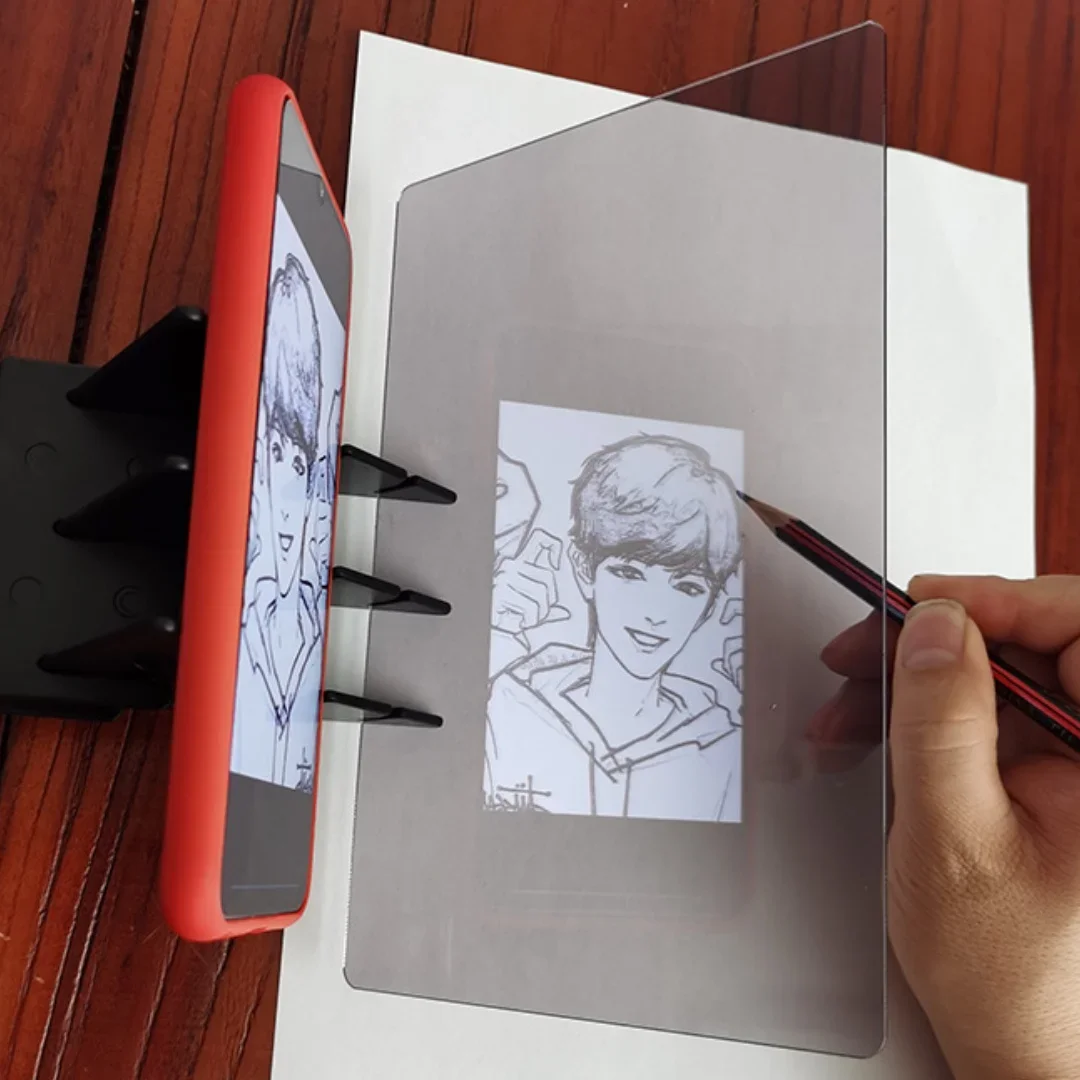 Tablero de dibujo óptico transparente portátil para proyector infantil - imagen 5