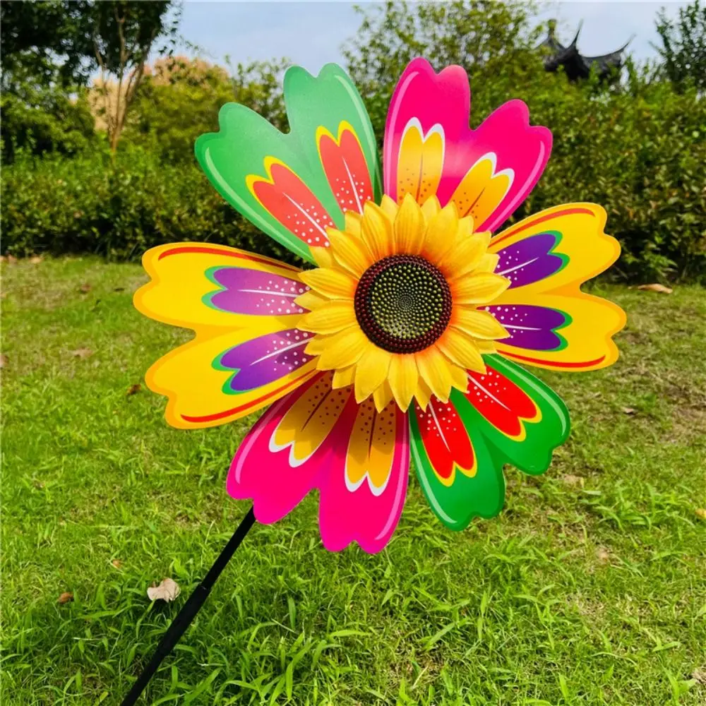Molino de viento de girasol Liucai para jardín, PVC multiestilo - imagen 2