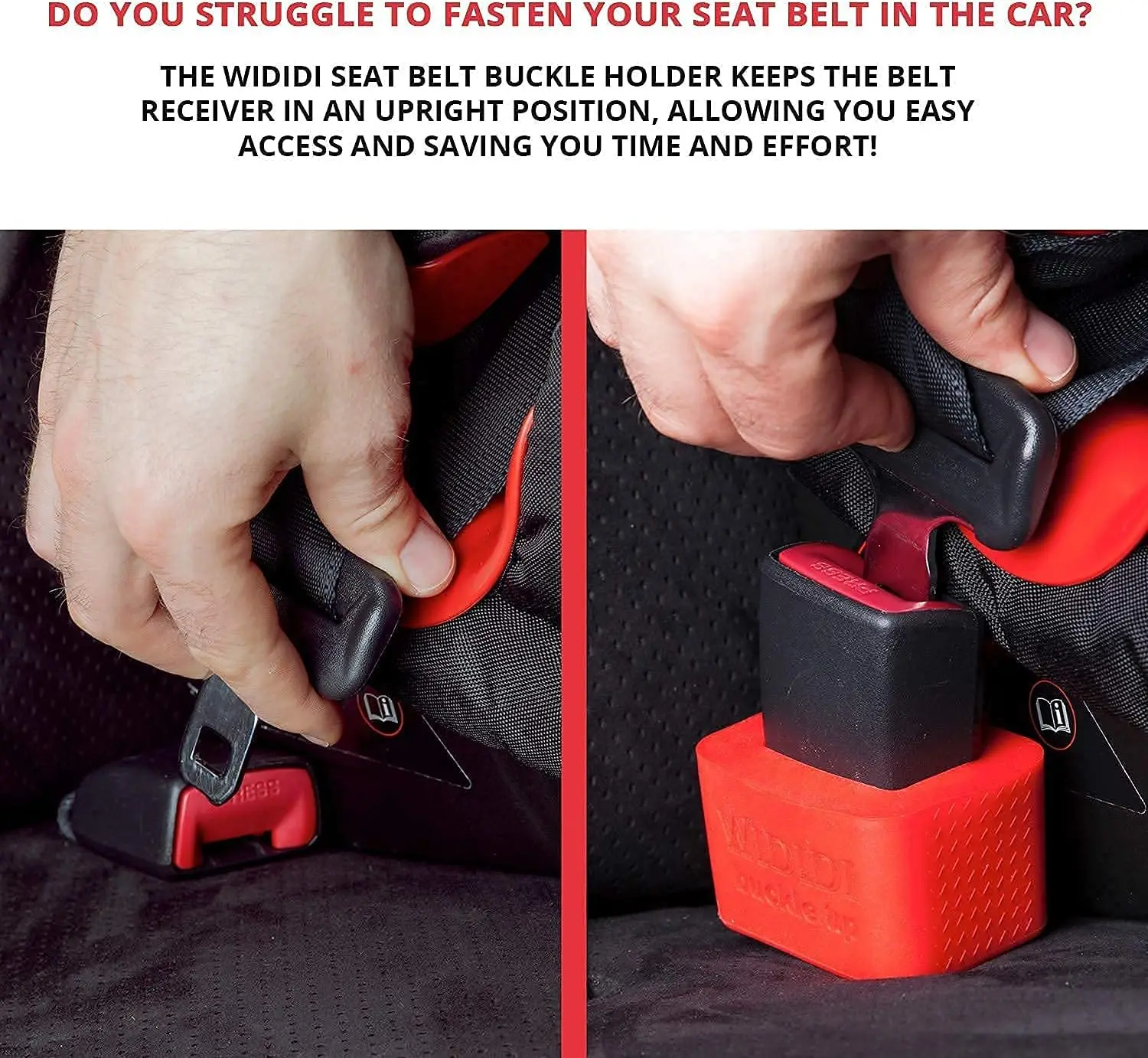 Protector cinturón seguridad niños – Funda suave de silicona - imagen 5