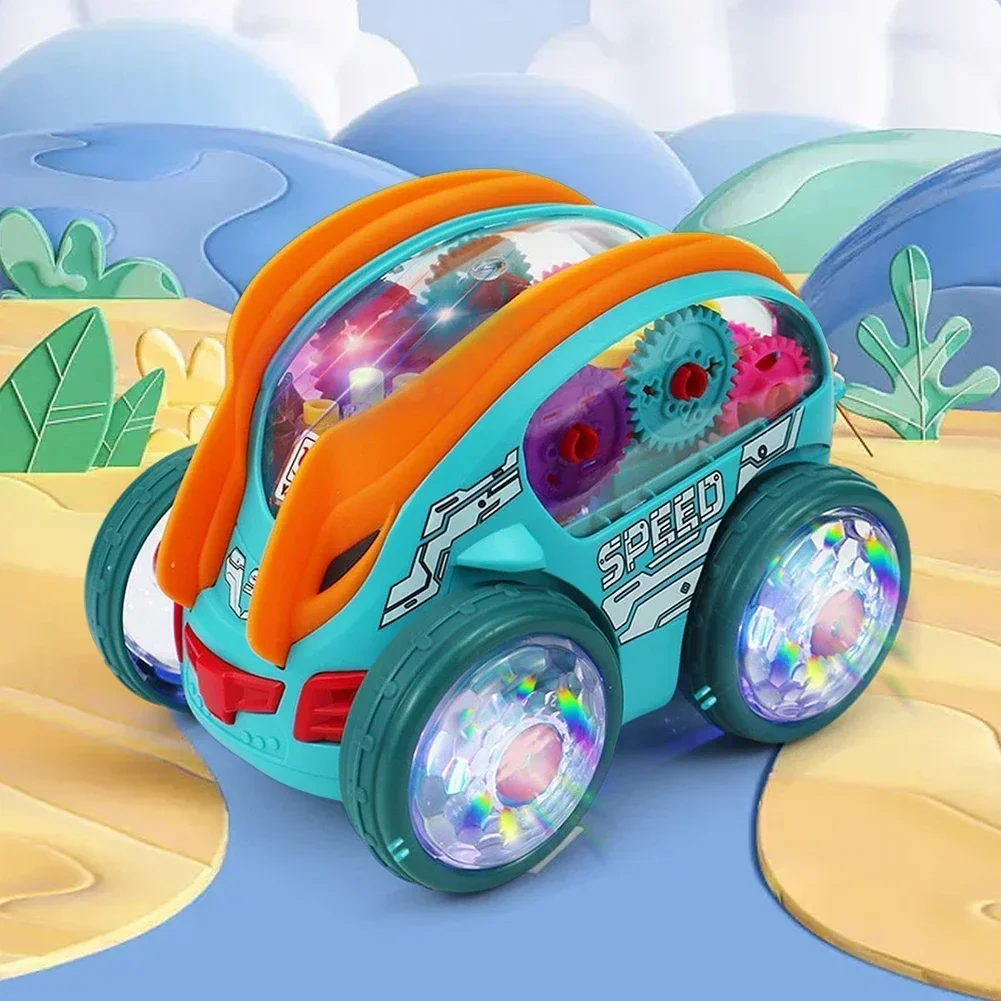 Camión RC acrobático con rotación 360° y luces para niños - imagen 5