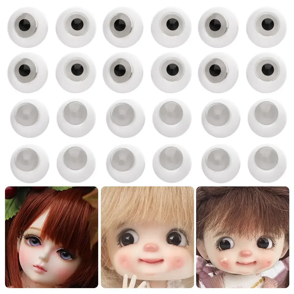 Ojos para muñecas – Kit acrílico redondos transparentes 8-26mm - imagen 5