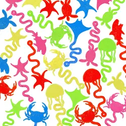 Juguete adhesivo retráctil de animales marinos para niños