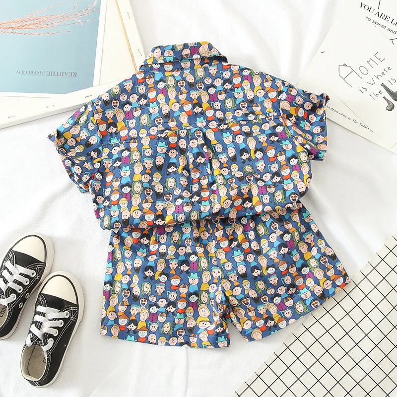 Chándal verano para bebé: camiseta con dibujos y pants cortos de algodón - imagen 4