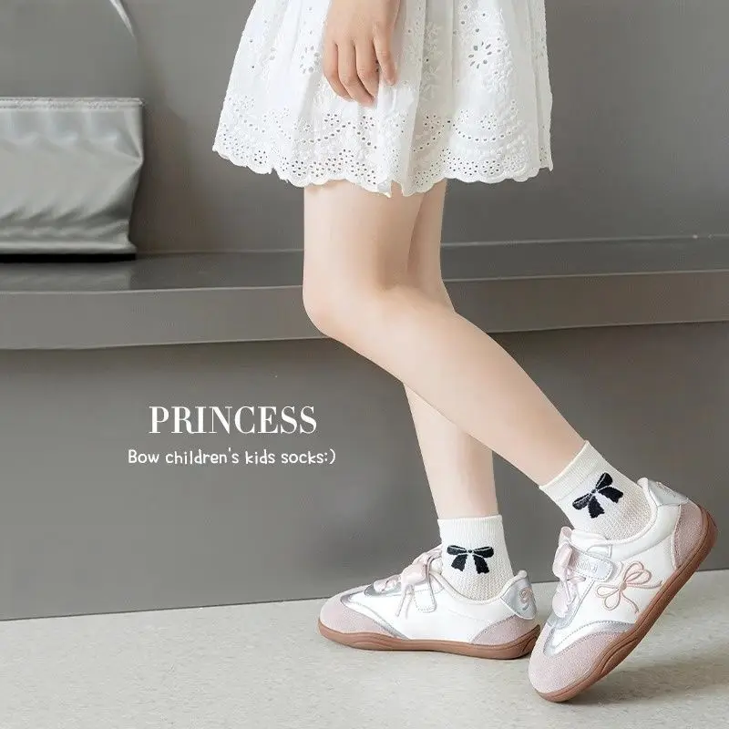 Calcetines finos de verano para niñas con jacquard transpirable - imagen 5