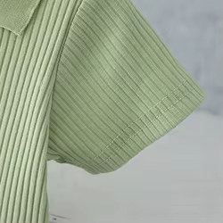 Conjunto infantil dos piezas de verano - camiseta acanalada y pantalón