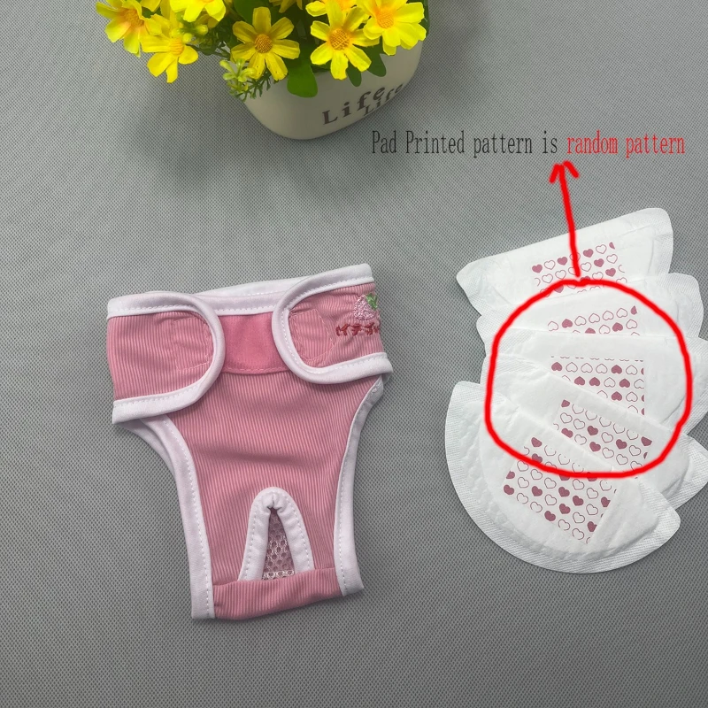 Pantalones para el celo de perros con bordado y almohadillas - imagen 4