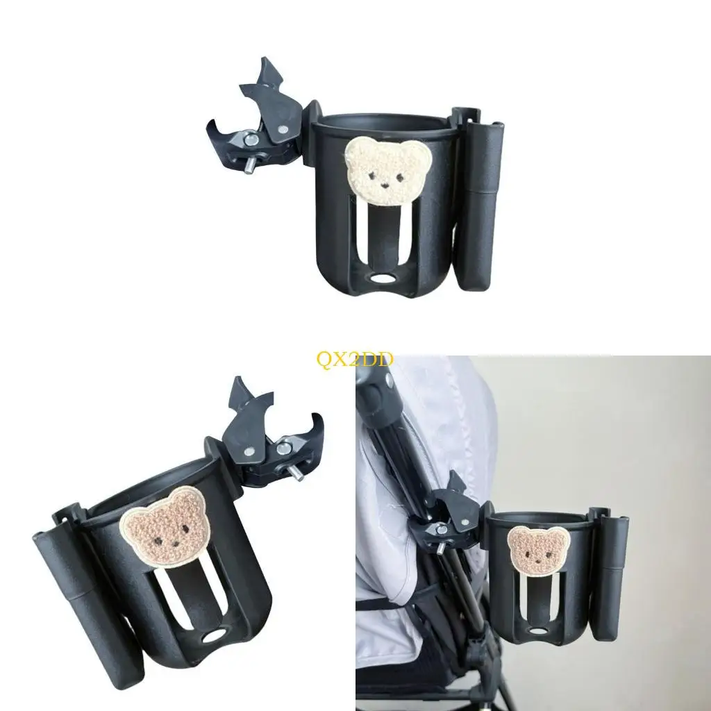 QX2D portavasos para carrito con soporte montado y diseño de oso - imagen 4