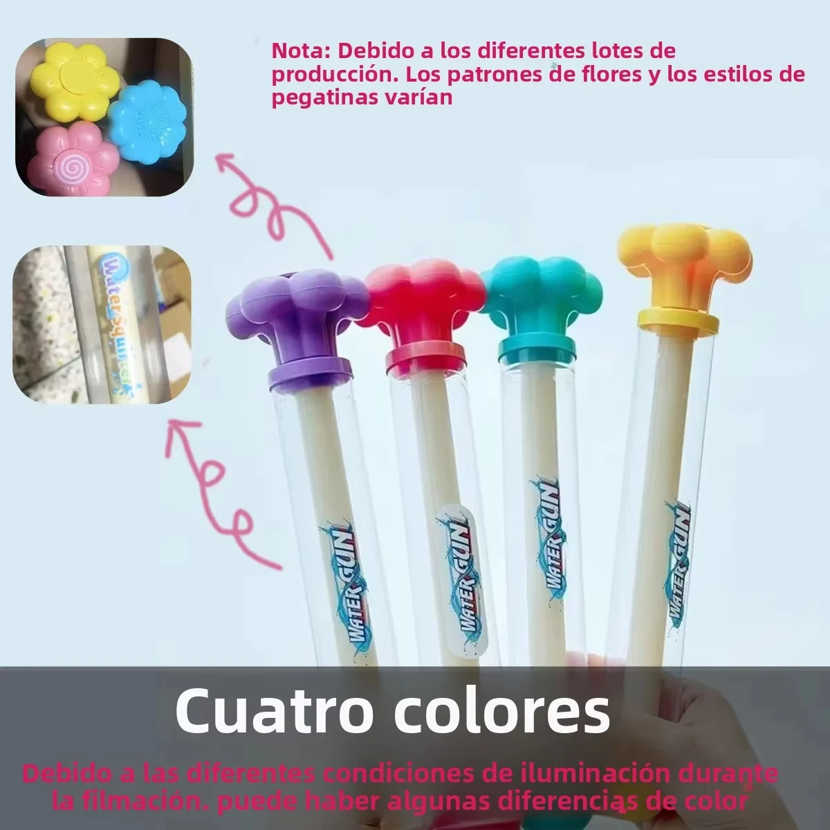 Pistola de agua para niños – Juguete con efecto fuegos artificiales - imagen 2