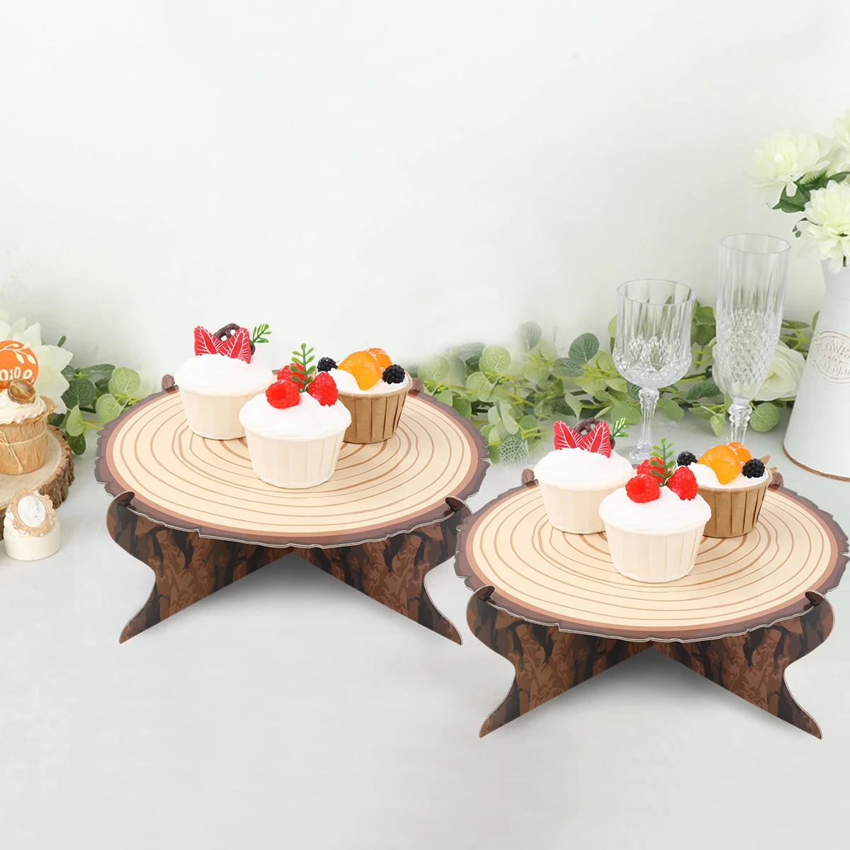 Molde de magdalenas infantil de madera – Diseño bosque natural - imagen 4