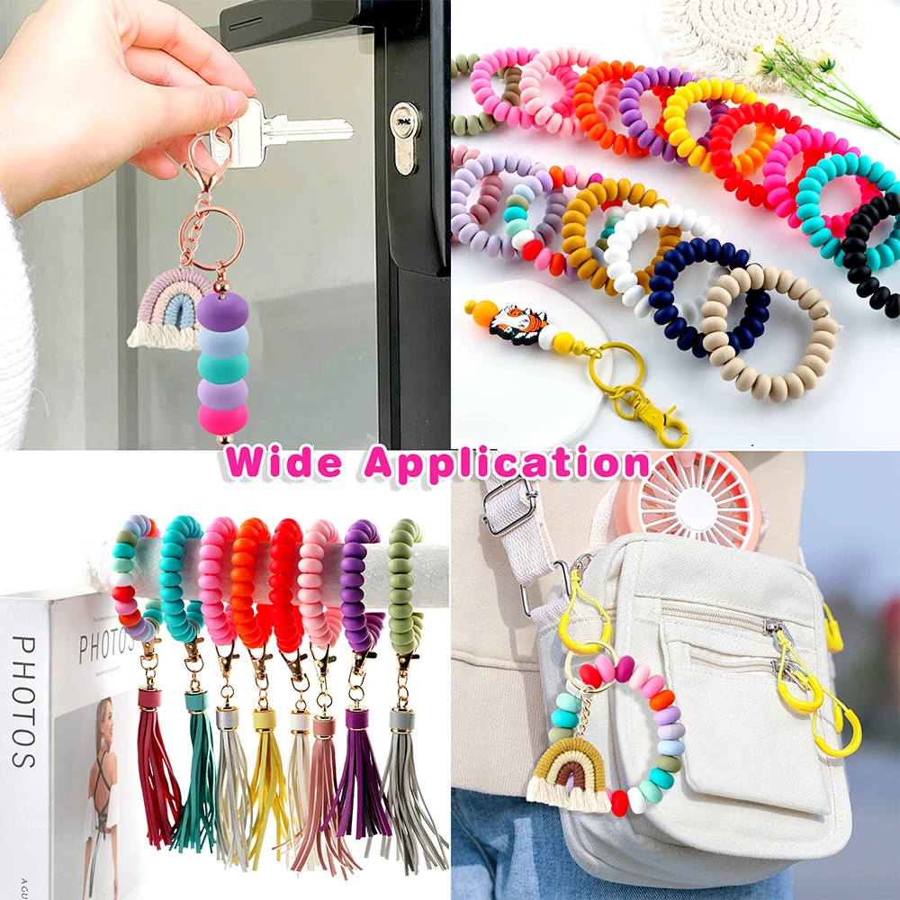 Abacus cuentas de silicona para pulseras, collares y pendientes