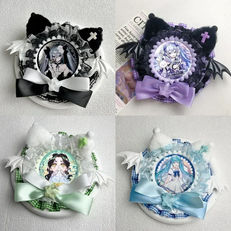 Insignias magneticas con encaje para exhibicion infantil: osito y flor - imagen 3