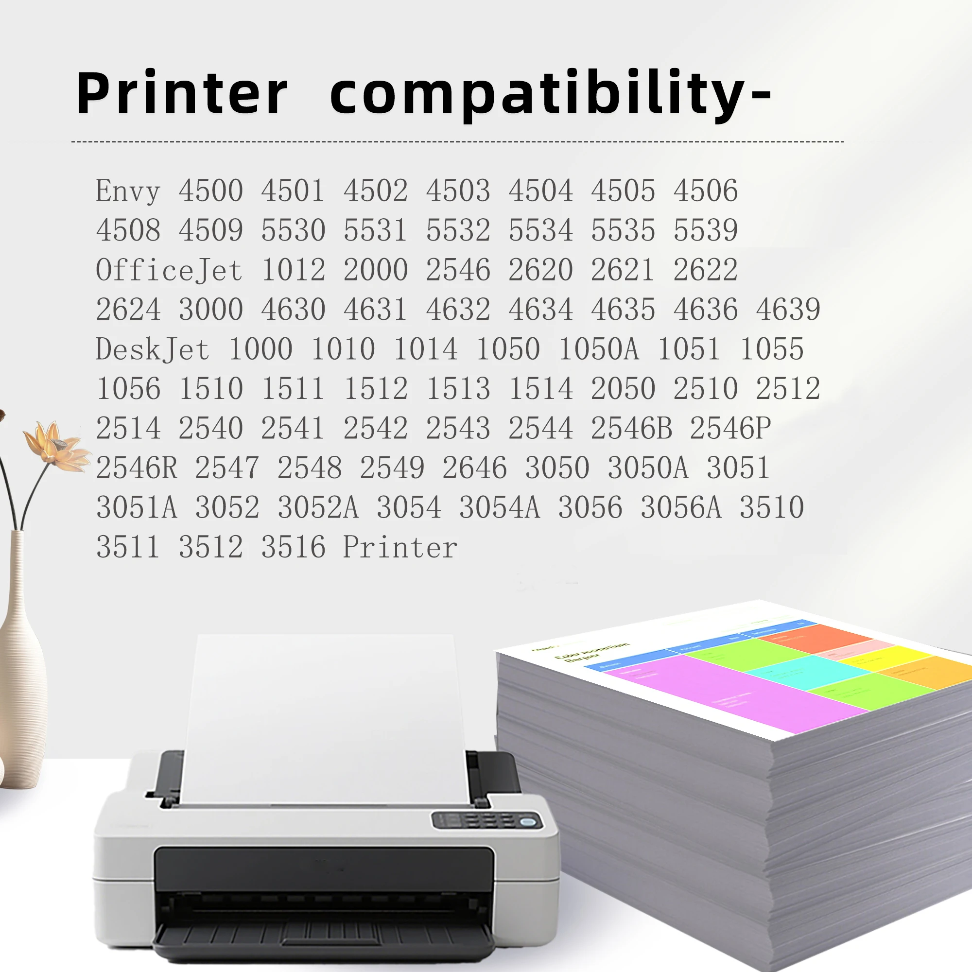 Cartuchos de tinta negro y color compatibles para DeskJet - imagen 3